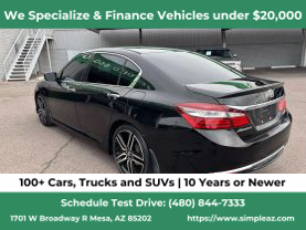 2016 HONDA ACCORD SEDAN 4-CYL, I-VTEC, 2.4 LITER SPORT SEDAN 4D