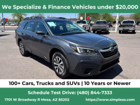 2020 SUBARU OUTBACK WAGON 4-CYL, 2.5 LITER WAGON 4D