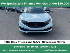 2019 HONDA CIVIC SEDAN 4-CYL, I-VTEC, 2.0 LITER LX SEDAN 4D