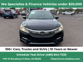 2016 HONDA ACCORD SEDAN 4-CYL, I-VTEC, 2.4 LITER SPORT SEDAN 4D