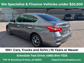 2019 NISSAN SENTRA SEDAN 4-CYL, 1.8 LITER SV SEDAN 4D