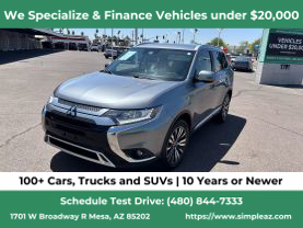 2020 MITSUBISHI OUTLANDER SUV 4-CYL, 2.4 LITER SEL SPORT UTILITY 4D