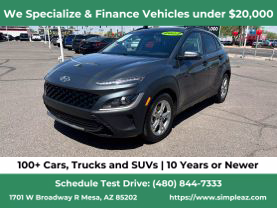 2022 HYUNDAI KONA SUV I4 2.0L GASOLINE UTILITY 4D SEL CONVENIENCE 2.0L I4
