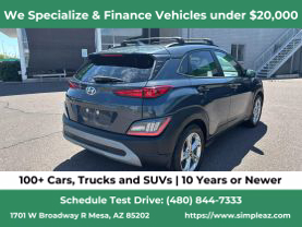 2022 HYUNDAI KONA SUV I4 2.0L GASOLINE UTILITY 4D SEL CONVENIENCE 2.0L I4