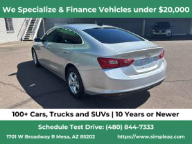 2018 CHEVROLET MALIBU SEDAN 4-CYL, TURBO, 1.5 LITER LS SEDAN 4D