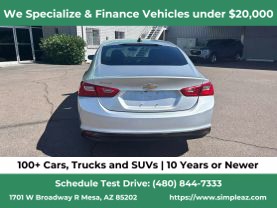 2018 CHEVROLET MALIBU SEDAN 4-CYL, TURBO, 1.5 LITER LS SEDAN 4D