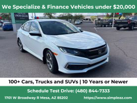2019 HONDA CIVIC SEDAN 4-CYL, I-VTEC, 2.0 LITER LX SEDAN 4D