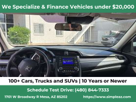 2019 HONDA CIVIC SEDAN 4-CYL, I-VTEC, 2.0 LITER LX SEDAN 4D