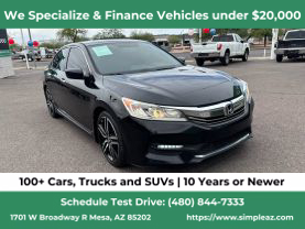 2016 HONDA ACCORD SEDAN 4-CYL, I-VTEC, 2.4 LITER SPORT SEDAN 4D