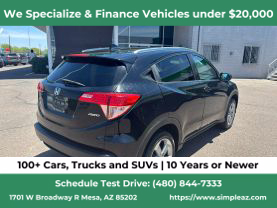 2017 HONDA HR-V SUV 4-CYL, I-VTEC, 1.8 LITER EX-L W/NAVIGATION SPORT UTILITY 4D