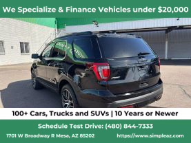 2016 FORD EXPLORER SUV V6, ECOBOOST, TT, 3.5L SPORT SUV 4D