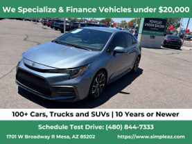 2020 TOYOTA COROLLA SEDAN 4-CYL, 2.0 LITER SE SEDAN 4D