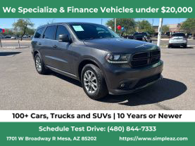 2018 DODGE DURANGO SUV V6, 3.6 LITER GT SPORT UTILITY 4D