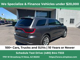 2018 DODGE DURANGO SUV V6, 3.6 LITER GT SPORT UTILITY 4D