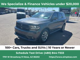 2018 DODGE DURANGO SUV V6, 3.6 LITER GT SPORT UTILITY 4D