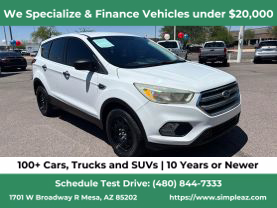2019 FORD ESCAPE SUV 4-CYL, 2.5 LITER S SPORT UTILITY 4D
