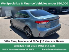 2020 TOYOTA COROLLA SEDAN 4-CYL, 2.0 LITER SE SEDAN 4D