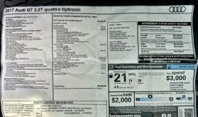 2017 AUDI Q7 SUV V6, SPRCHRGD, 3.0L 3.0T PREMIUM PLUS SPORT UTILITY 4D
