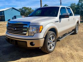 2014 FORD F150 SUPERCREW CAB PICKUP V8, FLEX FUEL, 5.0 LITER LARIAT PICKUP 4D 5 1/2 FT