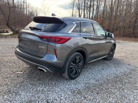 2021 INFINITI QX50 SUV 4-CYL, TURBO, 2.0 LITER LUXE SPORT UTILITY 4D at T&T Repairables - used car dealership in Spencer, Indiana.