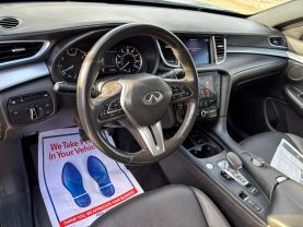 2021 INFINITI QX50 SUV 4-CYL, TURBO, 2.0 LITER LUXE SPORT UTILITY 4D at T&T Repairables - used car dealership in Spencer, Indiana.