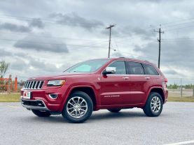 2015 JEEP GRAND CHEROKEE SUV V6, FLEX FUEL, 3.6 LITER OVERLAND SPORT UTILITY 4D