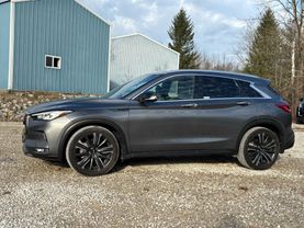 2021 INFINITI QX50 SUV 4-CYL, TURBO, 2.0 LITER LUXE SPORT UTILITY 4D at T&T Repairables - used car dealership in Spencer, Indiana.