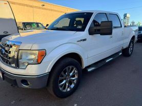 2010 FORD F150 SUPERCREW CAB PICKUP V8, FLEX FUEL, 5.4 LITER LARIAT PICKUP 4D 5 1/2 FT