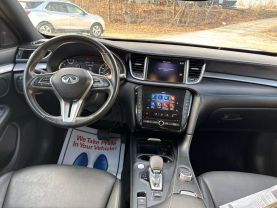 2021 INFINITI QX50 SUV 4-CYL, TURBO, 2.0 LITER LUXE SPORT UTILITY 4D at T&T Repairables - used car dealership in Spencer, Indiana.