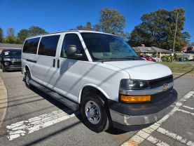 2019 CHEVROLET EXPRESS 3500 PASSENGER PASSENGER V8, FLEX FUEL, 6.0 LITER LT EXTENDED VAN 3D