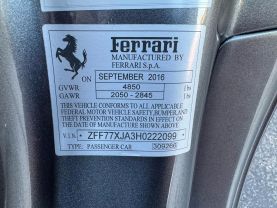 2017 FERRARI CALIFORNIA CONVERTIBLE V8, TURBO, 3.9 LITER T CONVERTIBLE 2D