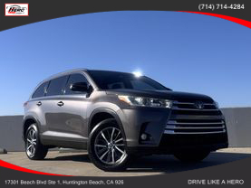 2019 TOYOTA HIGHLANDER SUV V6, 3.5 LITER XLE SPORT UTILITY 4D