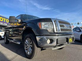 2010 FORD F150 SUPERCREW CAB PICKUP V8, FLEX FUEL, 5.4 LITER LARIAT PICKUP 4D 6 1/2 FT