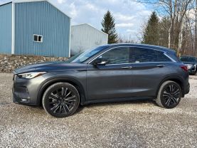 2021 INFINITI QX50 SUV 4-CYL, TURBO, 2.0 LITER LUXE SPORT UTILITY 4D at T&T Repairables - used car dealership in Spencer, Indiana.