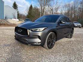 2021 INFINITI QX50 SUV 4-CYL, TURBO, 2.0 LITER LUXE SPORT UTILITY 4D at T&T Repairables - used car dealership in Spencer, Indiana.