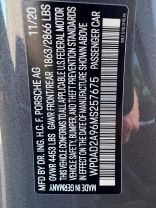 2021 PORSCHE 911 COUPE 6-CYL, TWIN TURBO, 3.8 LITER TURBO S COUPE 2D