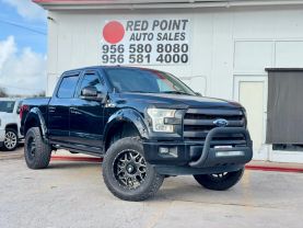 2015 FORD F150 SUPERCREW CAB PICKUP V8, FLEX FUEL, 5.0 LITER LARIAT PICKUP 4D 5 1/2 FT