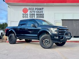 2015 FORD F150 SUPERCREW CAB PICKUP V8, FLEX FUEL, 5.0 LITER LARIAT PICKUP 4D 5 1/2 FT