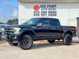 2015 FORD F150 SUPERCREW CAB PICKUP V8, FLEX FUEL, 5.0 LITER LARIAT PICKUP 4D 5 1/2 FT