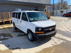 2017 CHEVROLET EXPRESS 2500 PASSENGER VAN V8, FLEX FUEL, 6.0 LITER LS VAN 3D at Motors On Wheels - used car dealership in Houston, Texas.