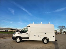 2018 FORD TRANSIT CUTAWAY CUTAWAY V6, FLEX FUEL, 3.7 LITER 350 CUTAWAY VAN 2D