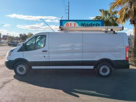2019 FORD TRANSIT 150 VAN CARGO V6, FLEX FUEL, 3.7 LITER LOW ROOF W/SLIDING SIDE DOOR W/LWB VAN 3D