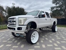 2015 FORD F250 SUPER DUTY CREW CAB PICKUP V8, TURBO DIESEL, 6.7L PLATINUM PICKUP 4D 6 3/4 FT