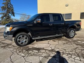 2010 FORD F150 SUPERCREW CAB PICKUP V8, FLEX FUEL, 5.4 LITER LARIAT PICKUP 4D 5 1/2 FT