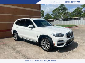 2019 BMW X3 SUV 4-CYL, TURBO, 2.0 LITER SDRIVE30I SPORT UTILITY 4D