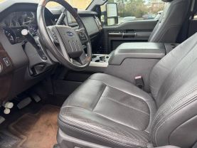2015 FORD F250 SUPER DUTY CREW CAB PICKUP V8, TURBO DIESEL, 6.7L PLATINUM PICKUP 4D 6 3/4 FT