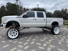 2015 FORD F250 SUPER DUTY CREW CAB PICKUP V8, TURBO DIESEL, 6.7L PLATINUM PICKUP 4D 6 3/4 FT