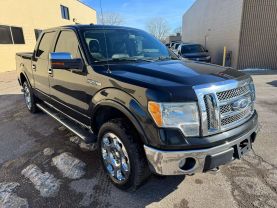 2010 FORD F150 SUPERCREW CAB PICKUP V8, FLEX FUEL, 5.4 LITER LARIAT PICKUP 4D 5 1/2 FT