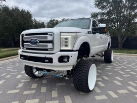 2015 FORD F250 SUPER DUTY CREW CAB PICKUP V8, TURBO DIESEL, 6.7L PLATINUM PICKUP 4D 6 3/4 FT