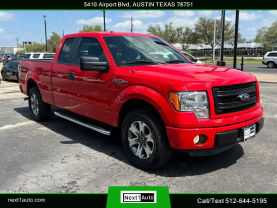 2013 FORD F150 SUPER CAB PICKUP V8, FLEX FUEL, 5.0 LITER STX PICKUP 4D 6 1/2 FT